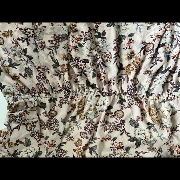 Torrid Floral Chiffon Tiered Babydoll Top - Picture 5 of 10